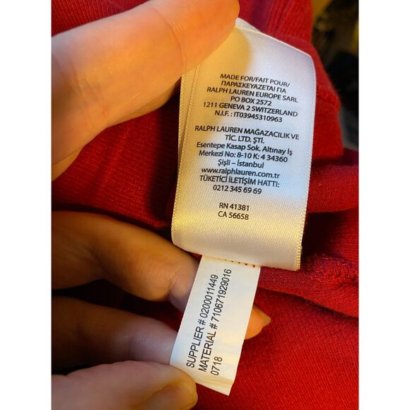 Polo by Ralph Lauren Men's 1/4 Zip Pullover Size M Estate Rib Red - Picture 11 of 14